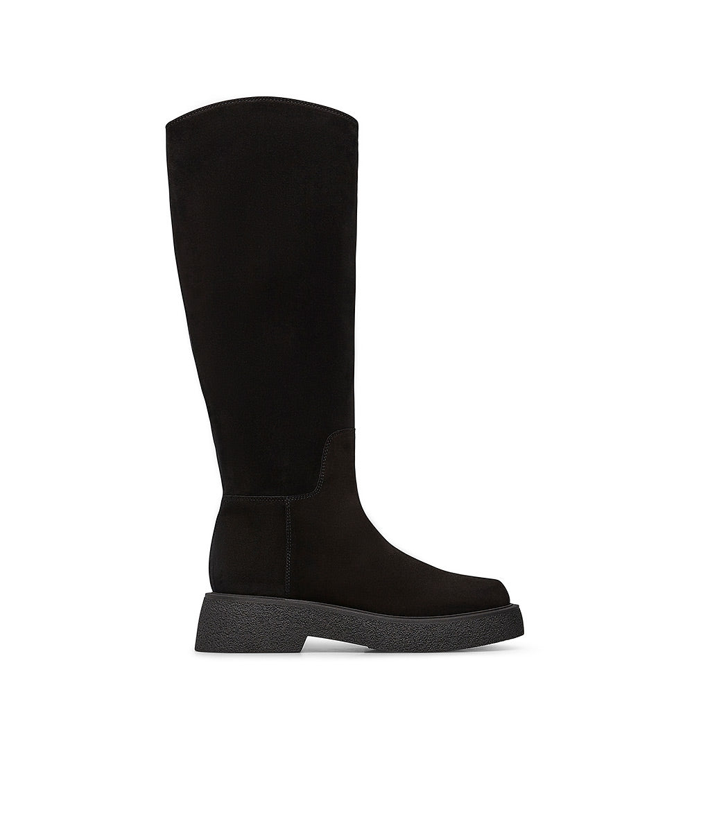 Black velour clearance boots